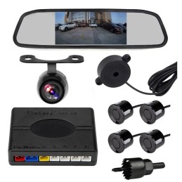 Камера за заден ход, сензори за паркиране, екран в огледалото - комплект