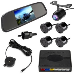 Камера за заден ход, сензори за паркиране, екран в огледалото - комплект