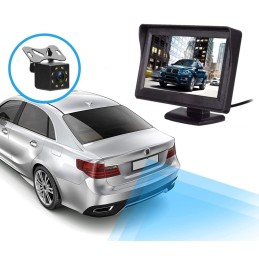 Peruutuskamera, pysäköintianturit, valvontalaite - sarja