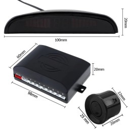 8 parkeersensoren, tentoonstelling, controle eenheid, set