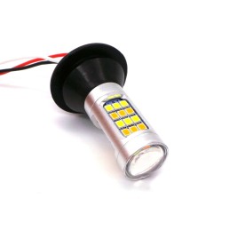 2x LED-pirnid PY21W, BAU15S 12-18V CANBUS suunas + päevane DRL