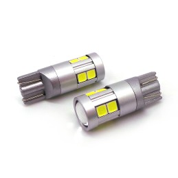 W5W LED T10 12-24V CANBUS spuldze 500lm 8 krāsas
