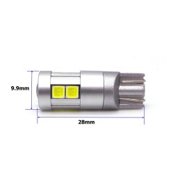 W5W LED T10 12-24V CANBUS spuldze 500lm 8 krāsas