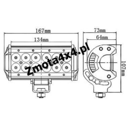 Arbetslampa cree LED IP67 36W