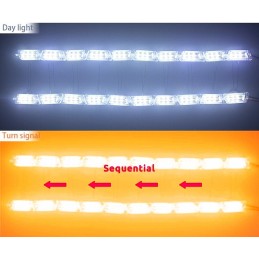 LED DRL LIGHTS + Dynamic direction indicator