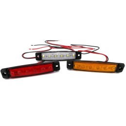 Marker lampa 6 LED 12V färger