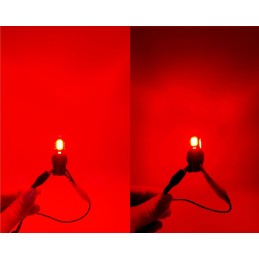 lED-pirn BAY15D 12V CANBUS 1400lm punane