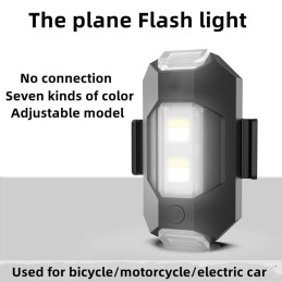 Lampa 7 barev univerzální motocykl, kolo, dron USB