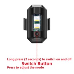 Lampas 7 krāsas universāls motocikls, velosipēds, drons USB