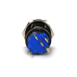 Comutator de lumină de ceață LED 18mm negru momentan