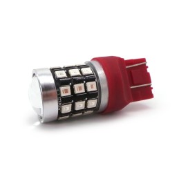 lED bulb 7443 12-24V 1100lm CANBUS red