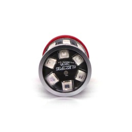 lED spuldze 7443 12-24V 1100lm CANBUS sarkana