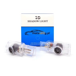 Mercedes LED ajtólámpa 2db készlet