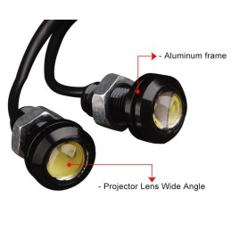 LED DRL tuled 2W päevavalgus 2 tk