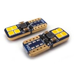 LED žiarovka T10 12V-24V CANBUS 450lm oranžová