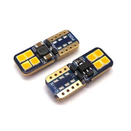 LED žiarovka T10 12V-24V CANBUS 450lm oranžová