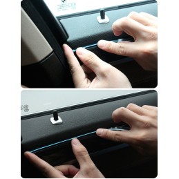 "EL WIRE" aplinkos šviesolaidžio šviesos diodų juosta 1 m 12V