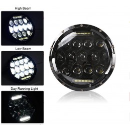 Front lamp 7" LED passing,...