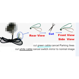 Cameră universală față - spate, metal LED IP68 170