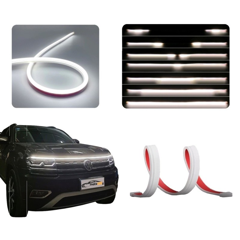 Flexibilní světla pro denní svícení pod kapotou 150 cm DRL LED 12V + WOW