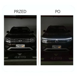 Flexibele dagrijverlichting onder de motorkap 180cm DRL LED 12V + WOW