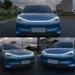 Flexibele dagrijverlichting onder de motorkap 180cm DRL LED 12V + WOW