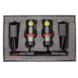 Becuri 120w LED H8 pentru inele BMW, set de 2
