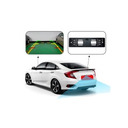 Zpětná kamera v rámečku SPZ den/noc