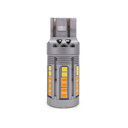 lED žiarovka 7443 12-24V 21/5W CANBUS, bielo-oranžová