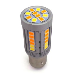 lED žárovka BAY15D 12-24V 21/5W CANBUS bílo-oranžová