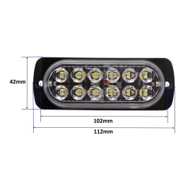 Заден фар 12 LED силен 12V-24V цветове малък