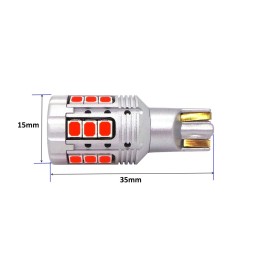 lED-Glühbirne W16W 12-24V 100% CAN rot ohne Fehler