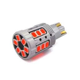 lED крушка W16W 12-24V 100% CAN червена без грешка