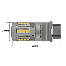 lED žiarovka 3157 12-24V bez chyby 3000lm biela