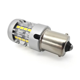 светодиодная лампа P21W BA15S 12-24V без сбоев 2600lm белая