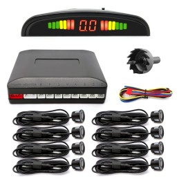 8 parkeersensoren, tentoonstelling, controle eenheid, set