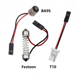 Панел 24 LED 12V T10, SV8.5, T4W CANBUS 1000lm червен