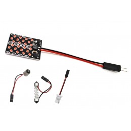 Панел 24 LED 12V T10, SV8.5, T4W CANBUS 1000lm червен