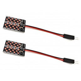 Paneel 24 LED 12V T10, SV8.5, T4W CANBUS 1000lm rood