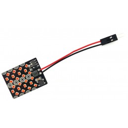 Paneel 24 LED 12V T10, SV8.5, T4W CANBUS 1000lm rood