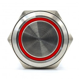 Interruttore On/Off, pulsante a scatto a LED 18 mm 3-in-1