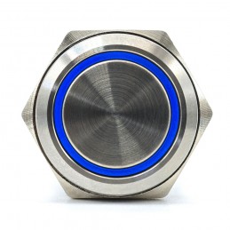 Interruttore On/Off, pulsante a scatto a LED 18 mm 3-in-1