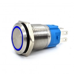 Interruttore On/Off, pulsante a scatto a LED 18 mm 3-in-1