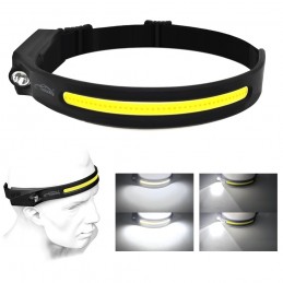 Čelovka - COB + LED, senzor...