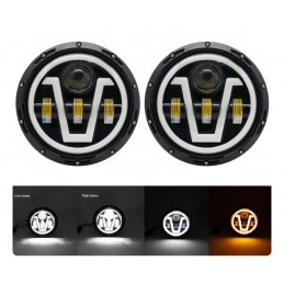 Koplamp 7" Full LED V 1 stuk