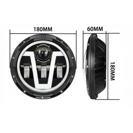 Koplamp 7" Full LED V 1 stuk