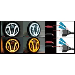 Koplamp 7" Full LED V 1 stuk