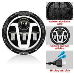 Frontleuchte 7" Voll-LED V 1St