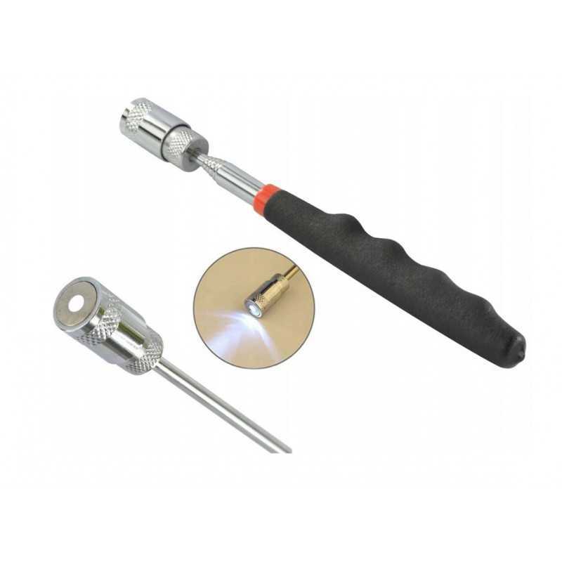 Teleskopinis magnetinis griebtuvas + LED