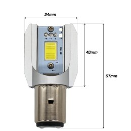 żarówka LED BA20D, H6 12V-80V 800lm